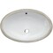 Novatto Oval Undermount White Porcleain Sink with Brushed Nickel Drain Set NP-U191307BN - alternate 4